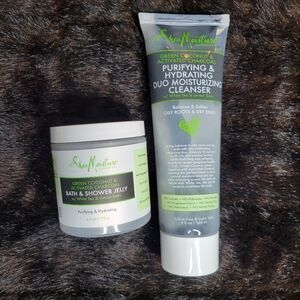 Shea Moisture Green Coconut‎ Charcoal Purifying Duo Moisturizing Cleanser Set